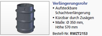 Vorfilter Maxi Verlängerungsrohr