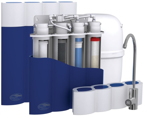 Excito-Ossmo 4-Stage RO water filtration mit EASY Quick Filterwechsel
