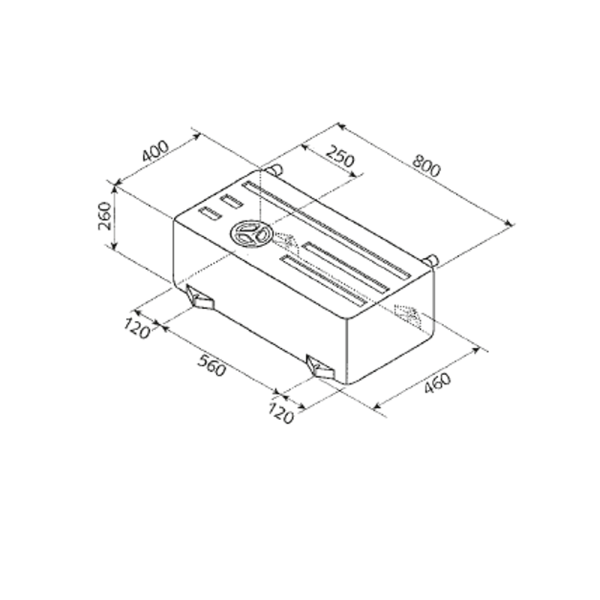 Universaltank 75l natur