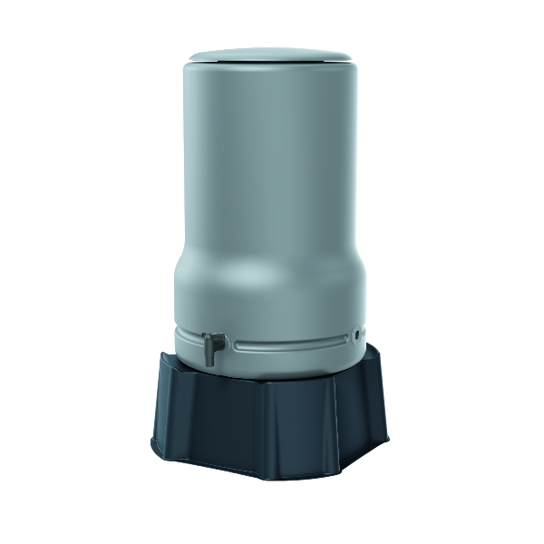 Regentonne Linea grau Kunststoff 110 Liter Fassungsvermögen