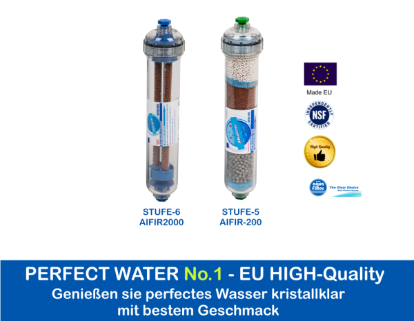 Quality Kartuschen Perfect Water No 1 Alkalisierung Mineral- und Ionisierung