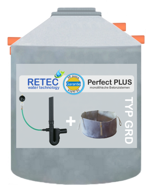 Betonzisterne Typ Perfect PLUS GRD 9200L 5 t. inkl. Transport und Versetzen
