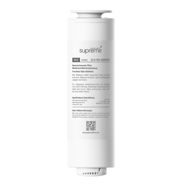 SUPREME Clever 1200 GPD RO Membrane