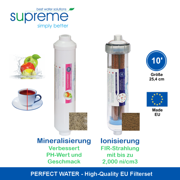 Quality Kartuschen Perfect Water No 1 Alkalisierung Mineral- und Ionisierung