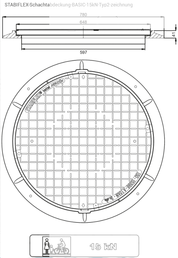 STABIFLEX, Abdeckung BASIC-15kN-Typ1