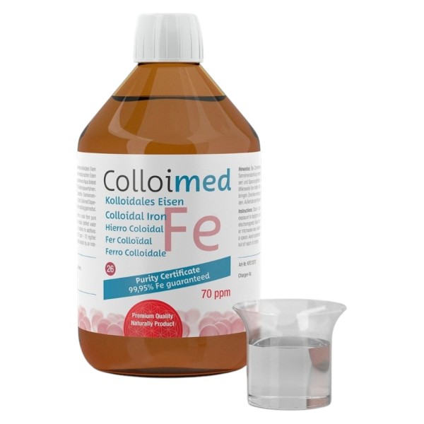 Kolloidales Eisen 70ppm Fe 99,95% 500 ml