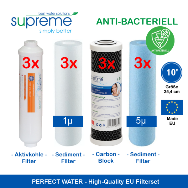 10' High Quality Filter-Sparset 1,5 Jahr Perfect Water No 1