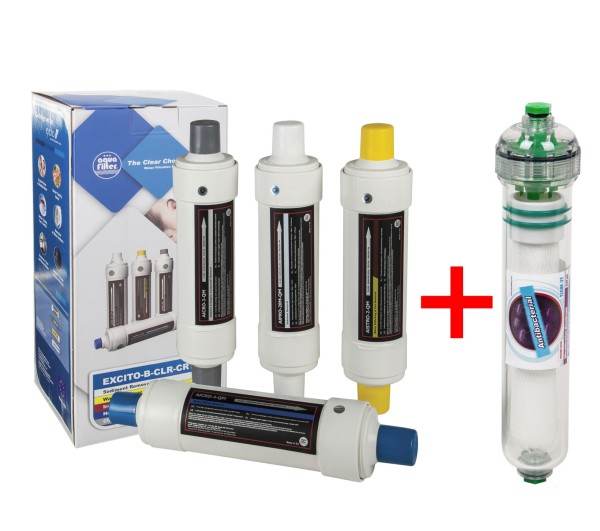 Filterset inkl. Kapillarmembrane (UF) transparent aus PET , Gewinde 1/4'