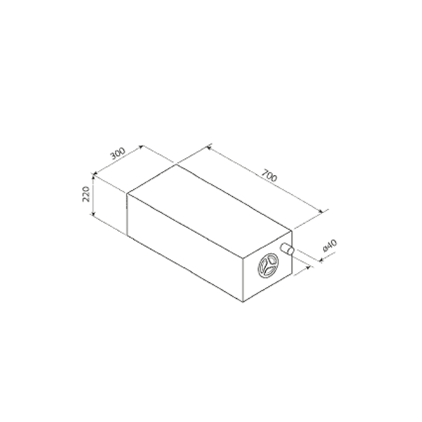 Universaltank 43l natur