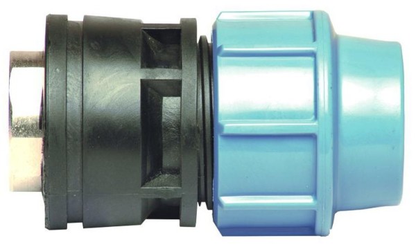 PP Anschlussverschraubung mit IG aus Metall, 20 x 1/2'
