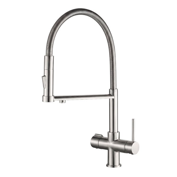 PureFlex 3-Wege-Wasserhahn Hochwertig aus Edelstahl