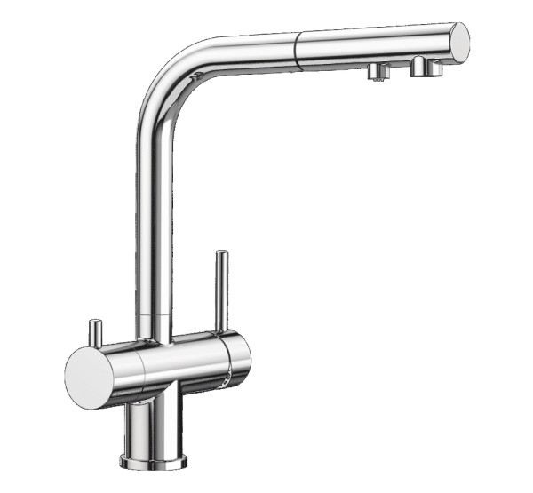 Blanco Fontas S II 3-Wege Wasserhahn ausziehbar mit Brause