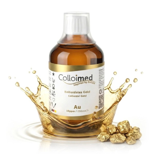 Kolloidales Gold 10 ppm Hochvolt-Verfahren 250 ml