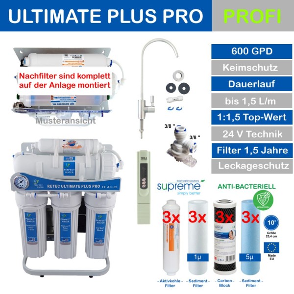Ultimate PLUS PRO Profi Ed. 600 GPD (B-WARE) Modellreihe 03/2025