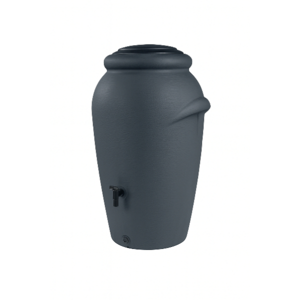 Regentonne Pithos grau Kunststoff 210 Liter Fassungsvermögen