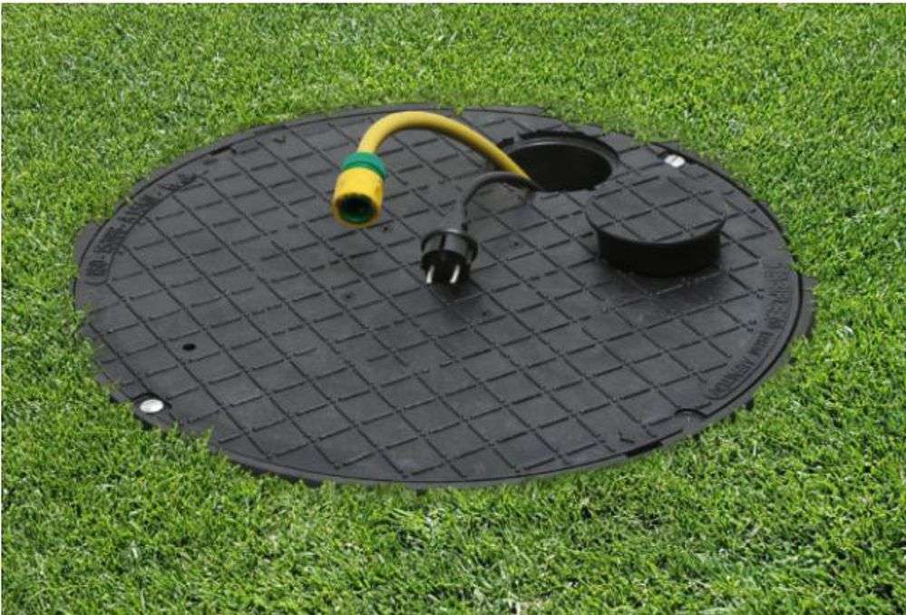 Schachtabdeckung Kanaldeckel STABIFLEX Basic XXL 200 kg Typ1 mit Blockrahmen Schachtabdeckung Kanaldeckel STABIFLEX Basic XXL 200 kg Typ1 mit Blockrahmen