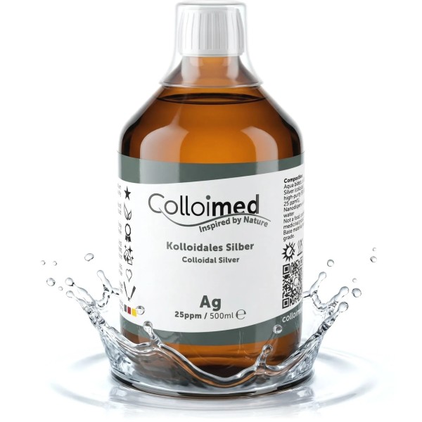 Kolloidales Silber 25 ppm Hochvolt-Verfahren 500 ml