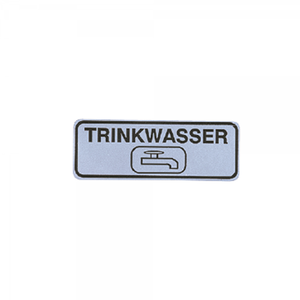 Hinweisschild selbstklebend ZollTRINKWASSER Zoll