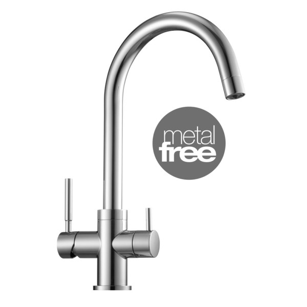 3-Wege-Wasserhahn SIGMA METAL FREE Farbe: Chrom für Osmoseanlagen