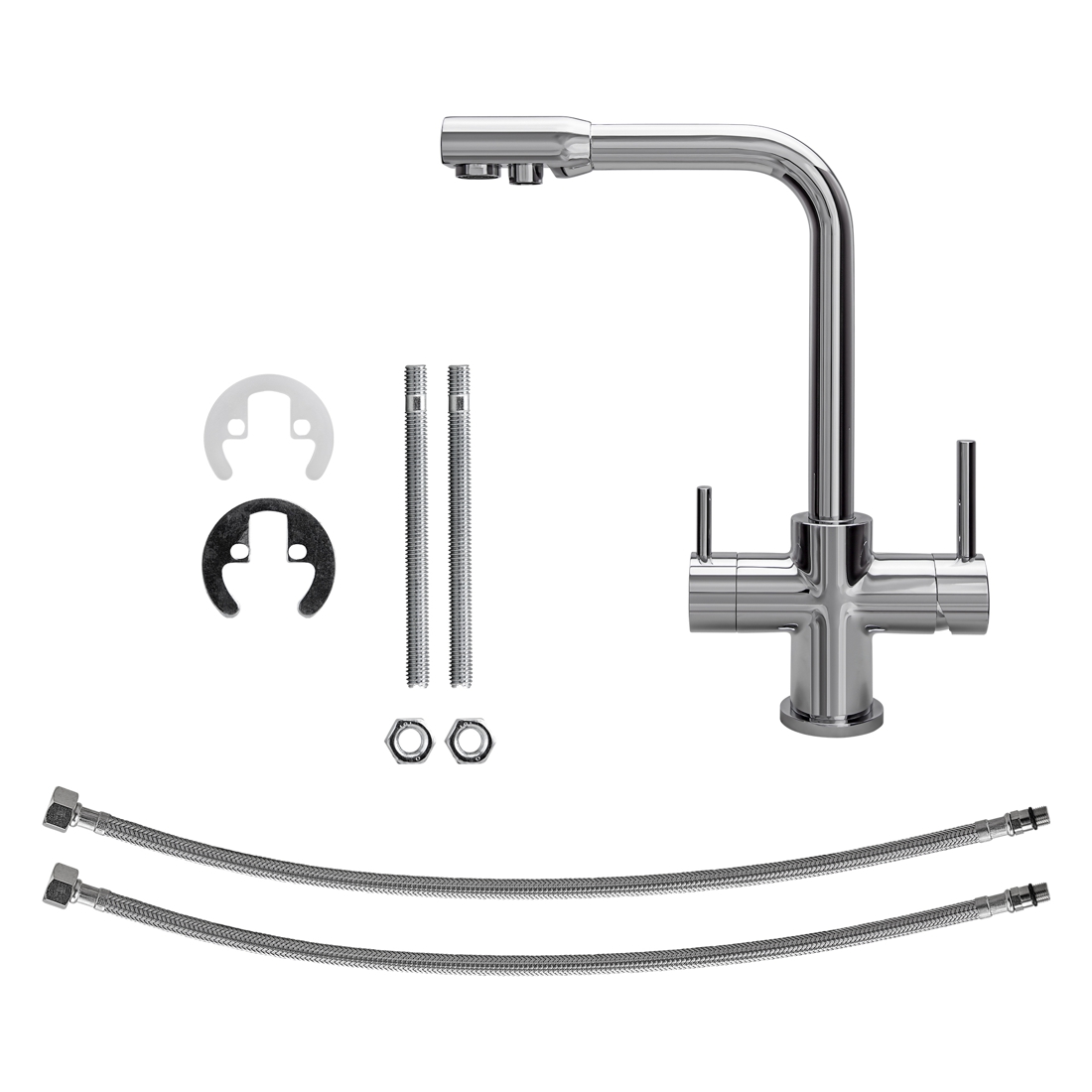 4in1 Wasserhahn PURO Wasseranschluss NFS zertifiziert