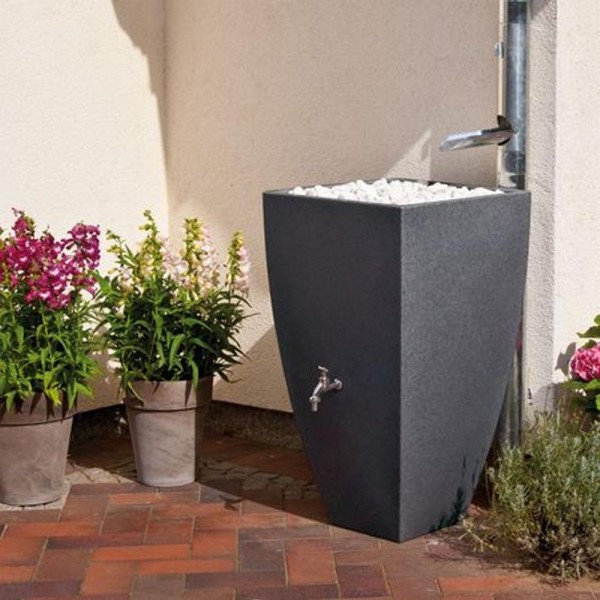 Regentonne Modena 200 Liter black granit