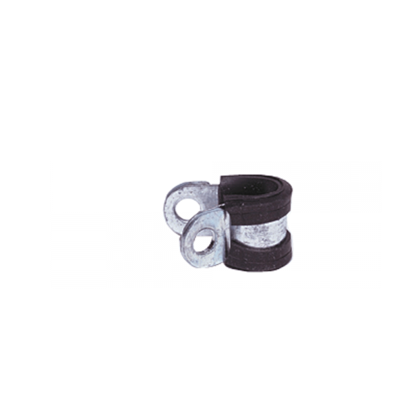 Gas-Rohrschelle mit Gummiprofil 8mm