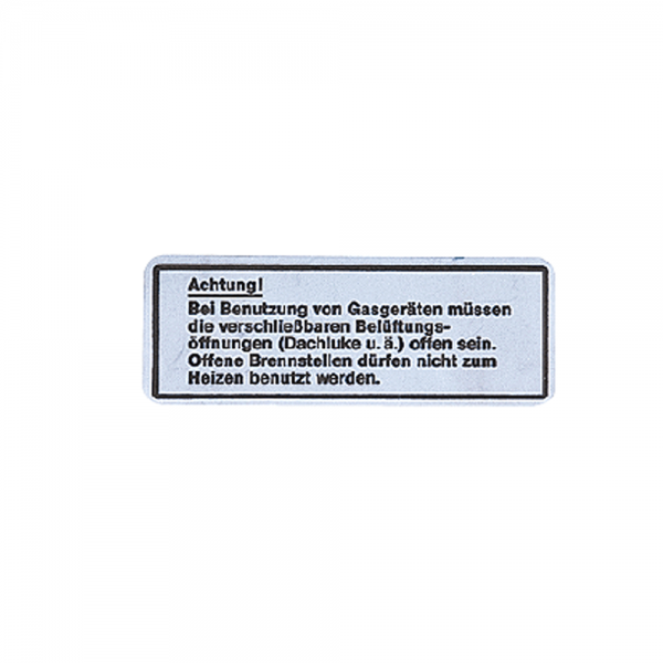 Hinweisschild selbstklebend Zoll GAS Zoll