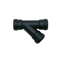 T-Stück PP 45° schwarz T-Stück PP 45° schwarz