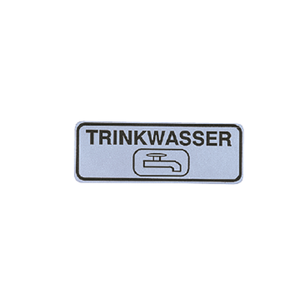 Vsafety Schild „Kein Trinkwasser“ – Selbstklebend, 200x300 Mm, Schwarz/rot