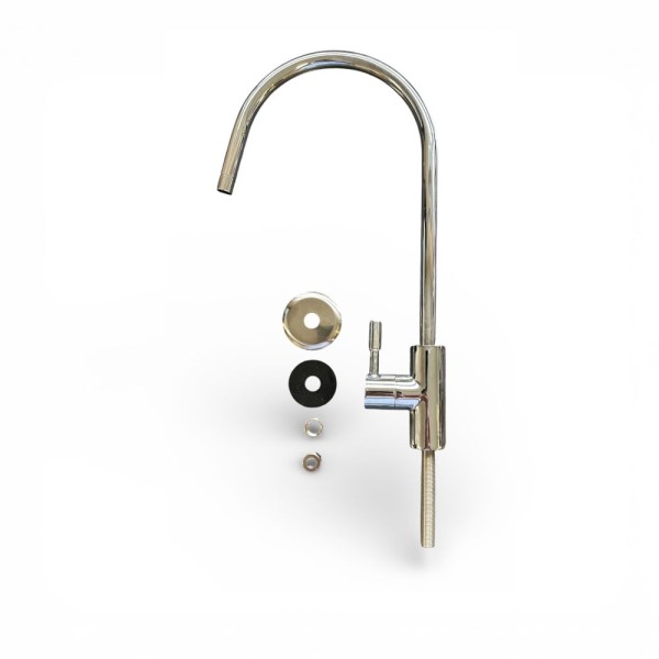 Profi-Wasserhahn Premium verchromt 1/4' für Wasserfilter und Osmoseanlagen